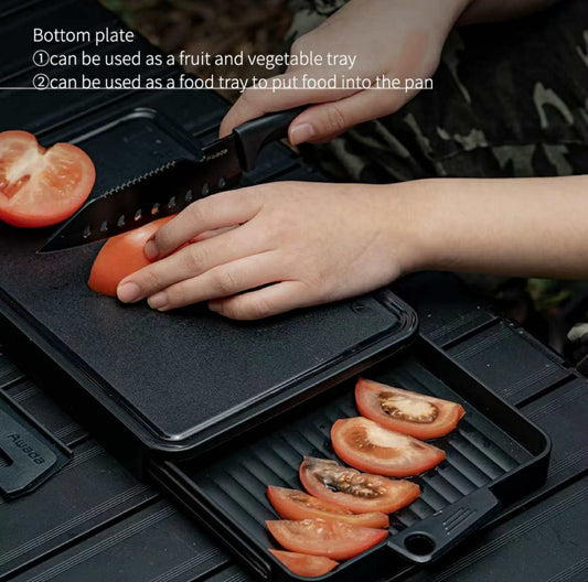 Awada Outdoor Cutting Set Camping Multifunctional Portable Knife