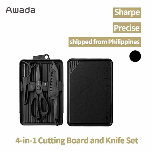 Awada Outdoor Cutting Set Camping Multifunctional Portable Knife